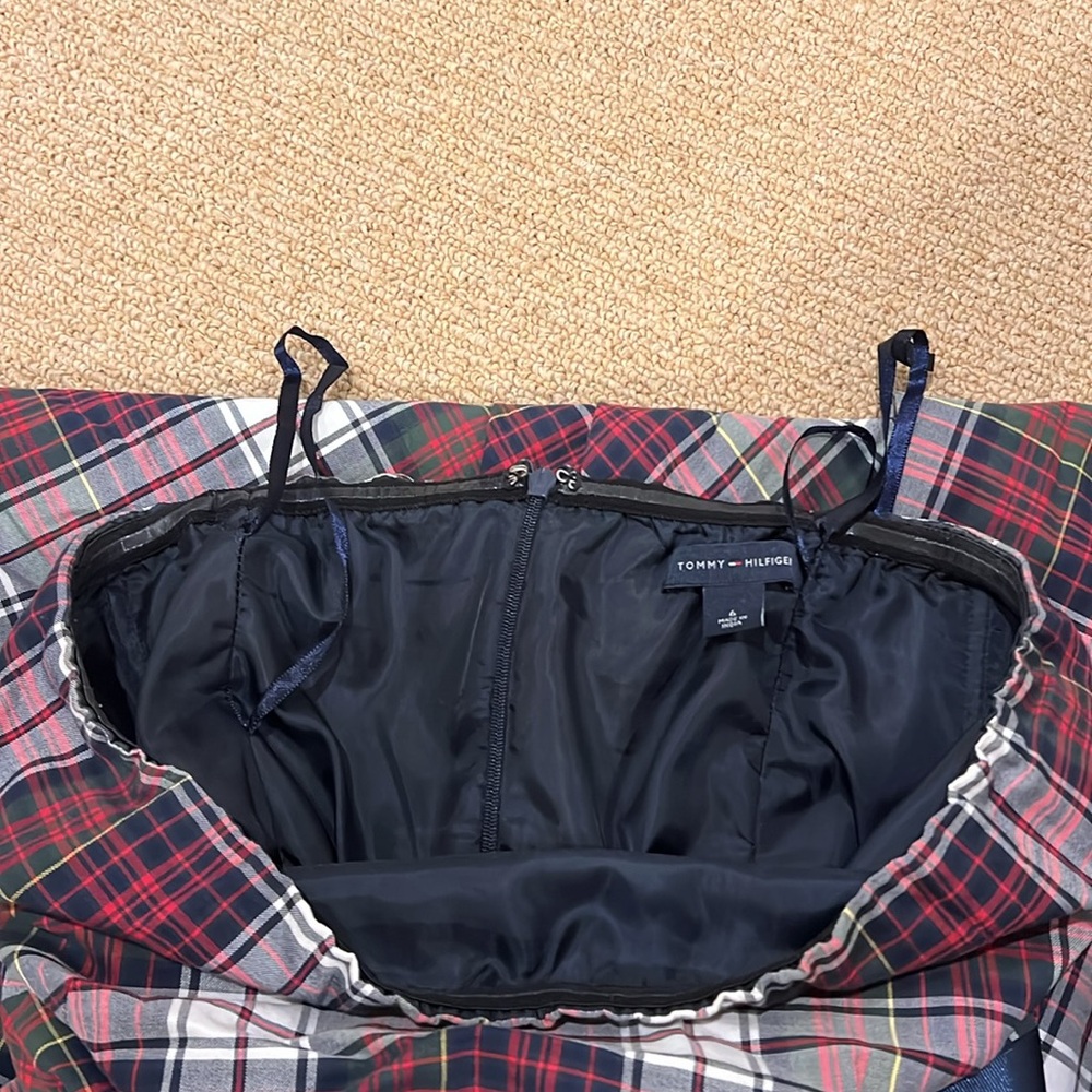 Tommy Hilfiger Strapless Plaid Tartan Dress - Picture 3 of 6